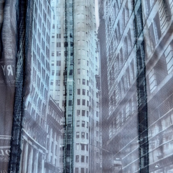 Princess Polly New York Corset Bodysuit Multi | Cityscape Print Bustier Size 4 - Picture 4 of 16